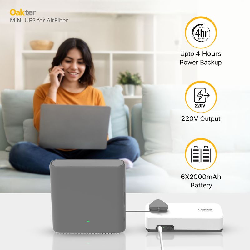Oakter Mini UPS Air Fiber V3.0 Power Backup - Image 3