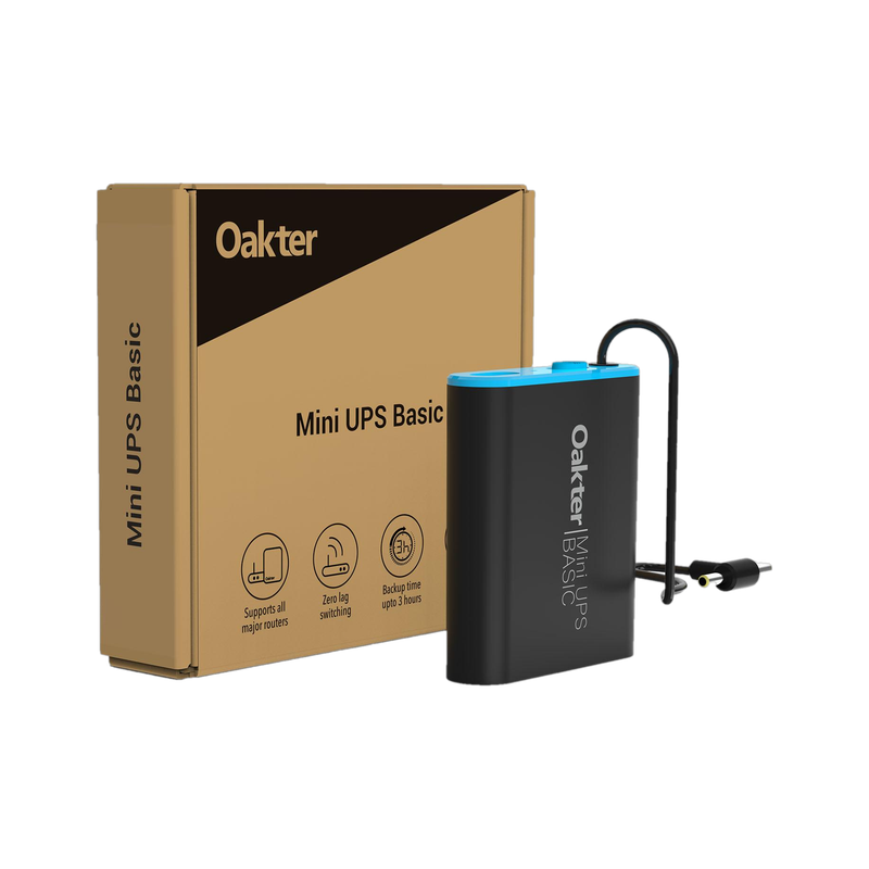 Oakter Mini UPS Basic Power Backup for Router