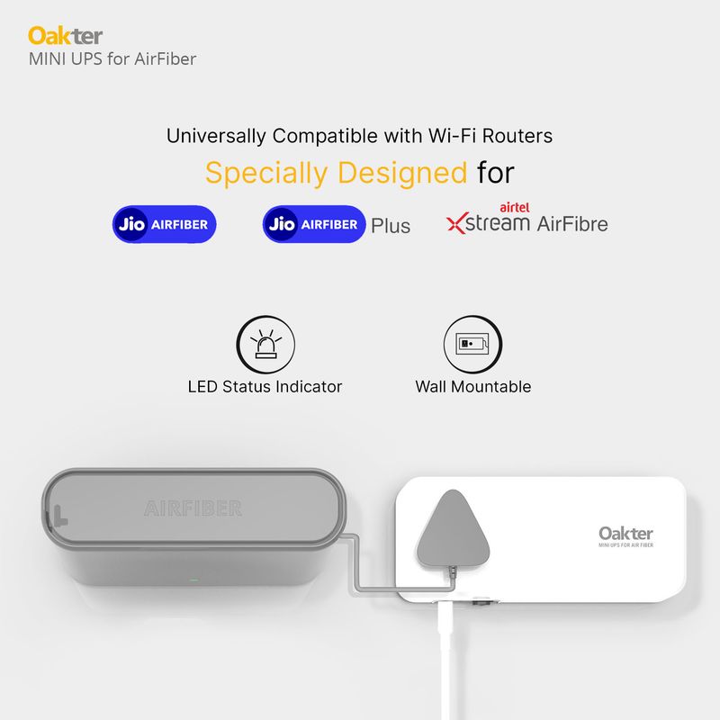 Oakter Mini UPS Air Fiber V3.0 Power Backup - Image 6