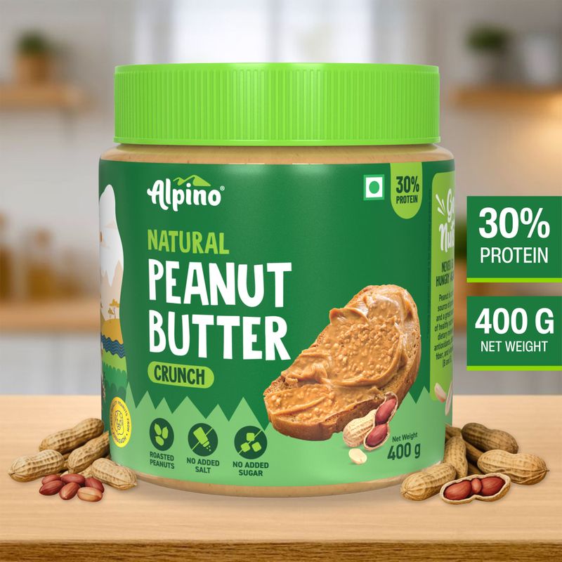 Alpino Natural Peanut Butter Crunch Unsweetened - Image 2