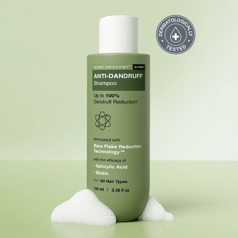 BARE ANATOMY Anti-Dandruff Shampoo with Salicylic Acid & Biotin, 100ml - Image 2