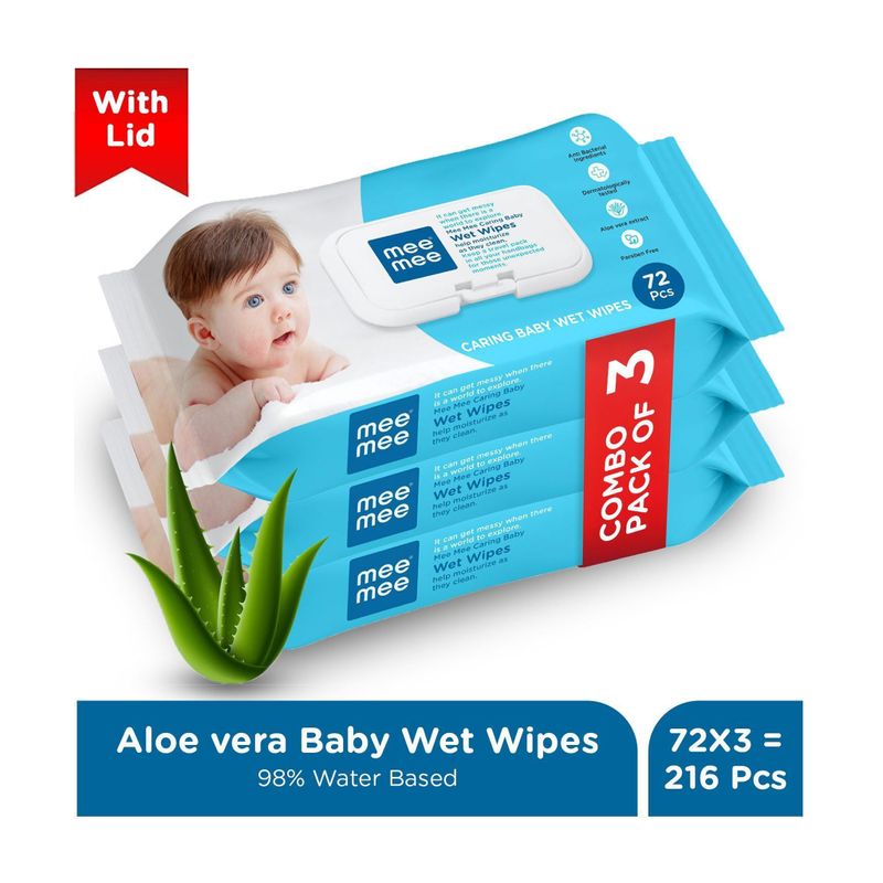 MeeMee Soft Cleansing Baby Wet Wipes with Lid - Image 2