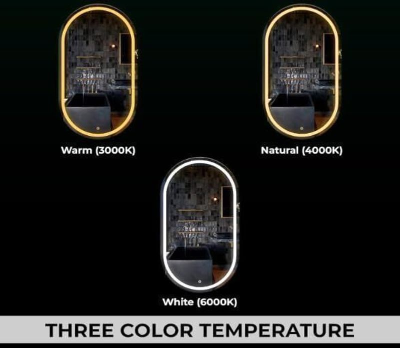 SANIF LED Capsule Bathroom Mirror 18x24 - Image 6