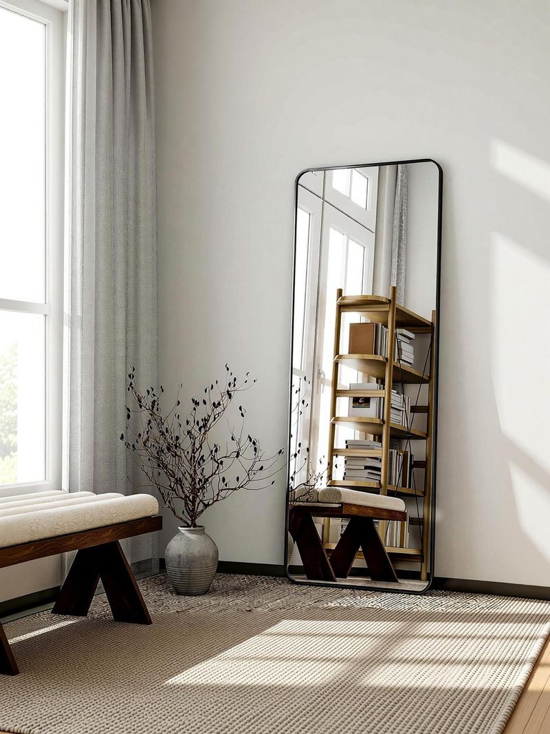 ARTMENT Arched Floor Black Frame Mirror 150 X 40 CM - Image 5
