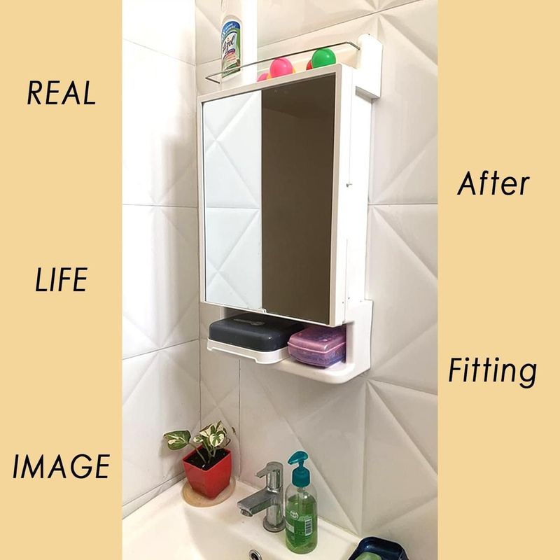 Bath Queen RichLook White Bathroom Mirror - Image 6