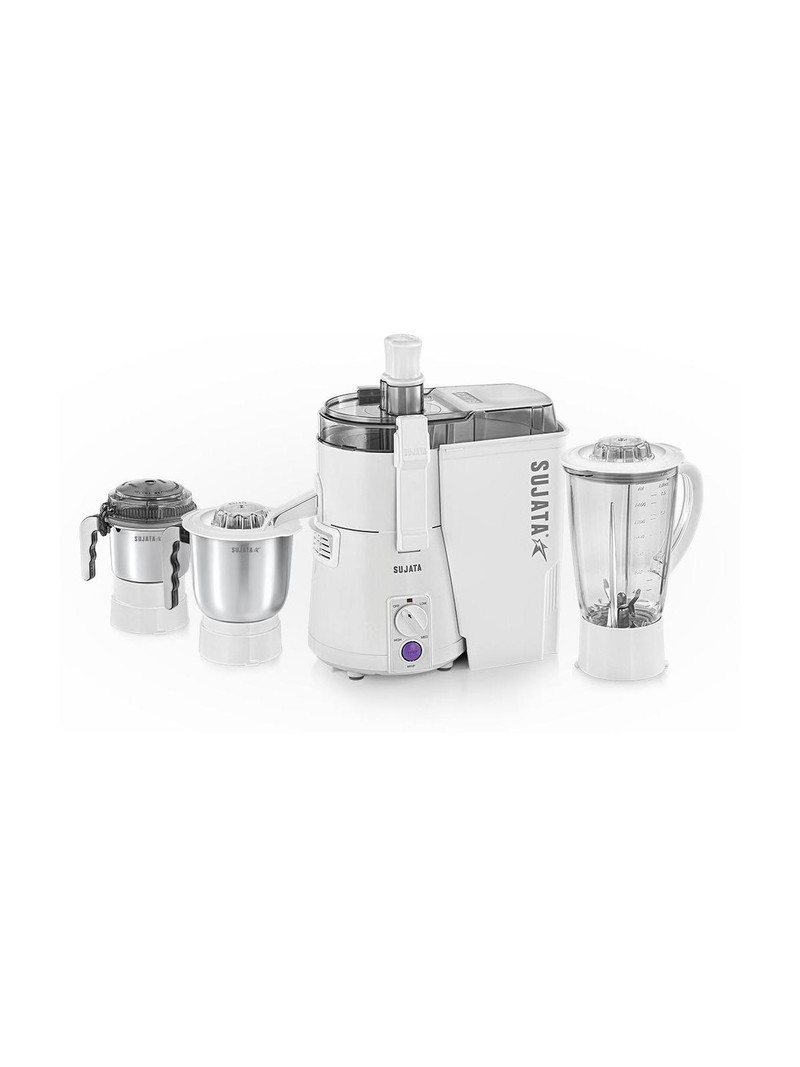 SUJATA Maxima 900 W Juicer Mixer Grinder Powermatic Maxima | 3 Jars | White