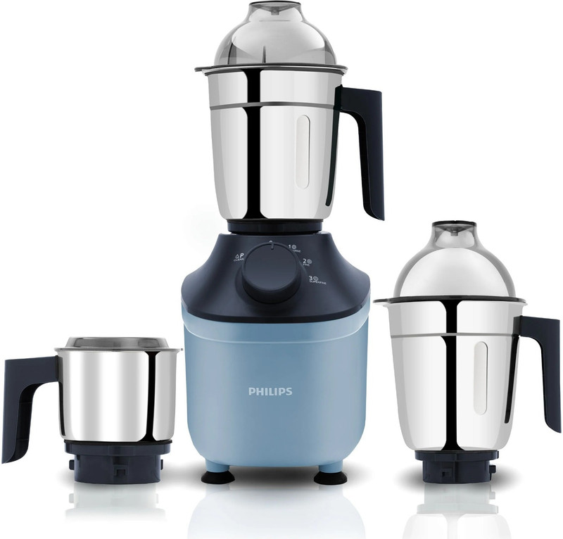 PHILIPS MicroGrind Technology 800 W Mixer Grinder HL7773/01 | 3 Jars | Blue