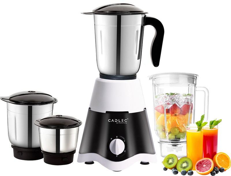 Cadlec MixGenie 750 W Juicer Mixer Grinder (MixGenie | 4 Jars | Black)