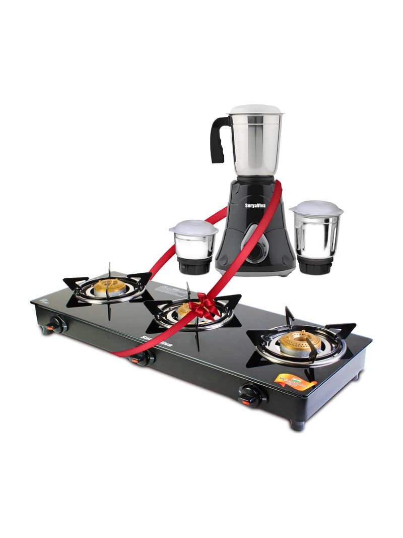 SURYAVIVA Victo Mixer Grinder + 3B Photon Gas Stove Combo - Image 2