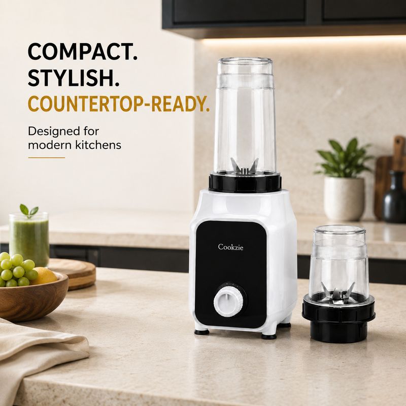 Cookzie Nutri Blender 500 W Juicer Mixer Grinder (Nutri Blender 500 W Juicer Mixer Grinder | 3 Jars | Black) - Image 5