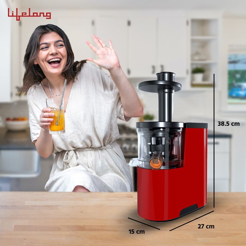 Lifelong Mastiquer 180W Juicer Red - Image 6