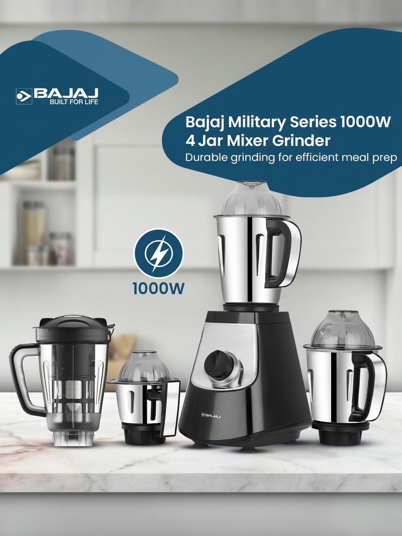 Bajaj Evoque 1000 W Mixer Grinder - Image 2