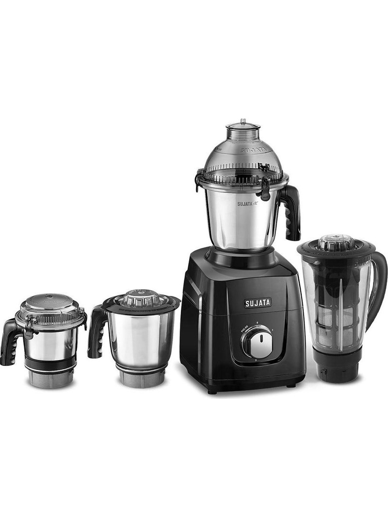 SUJATA MG03 1000 W Mixer Grinder (MG 1000W | 4 Jars | Black)