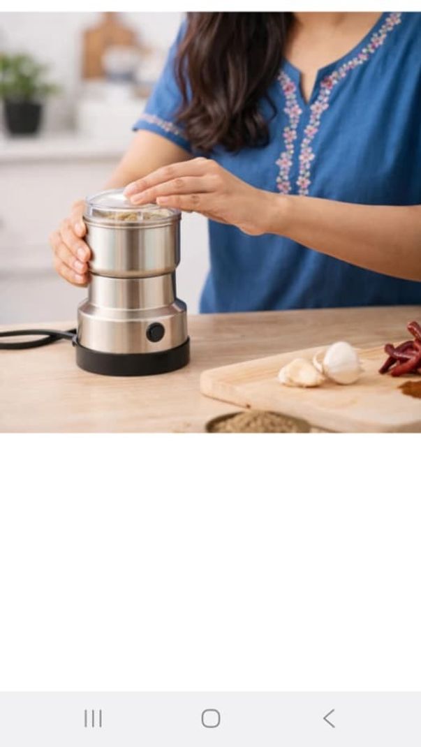 SHOPPYBEA Stainless Steel Spice & Coffee Grinder 150W - Image 3