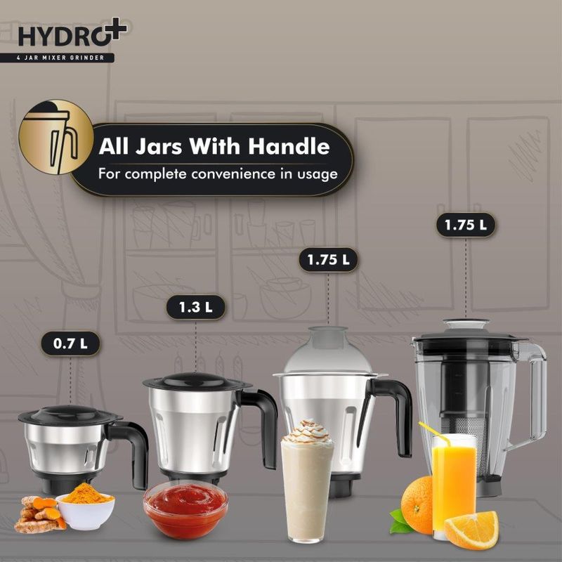 HAVELLS Hydro Plus 1000 W Mixer Grinder - Image 3
