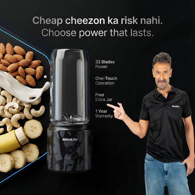 BlendLife 32-Blade 420ml Portable Blender - Image 4