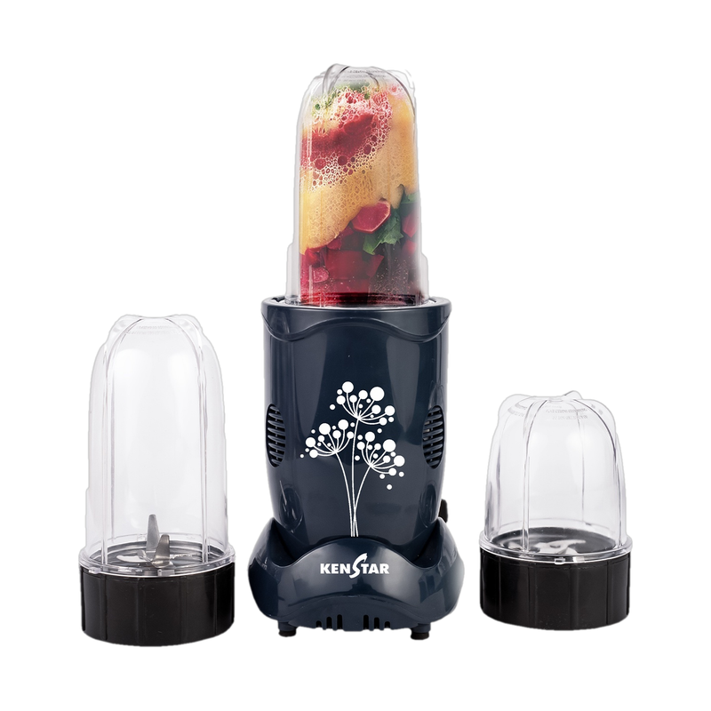 Kenstar Nutrino Blender 350 W Mixer Grinder (Nutrino Blender 3J | 3 Jars | Blue)