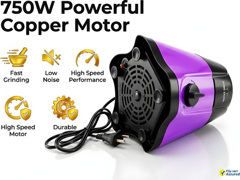 HOME SAVER PurpleStorm 750 W Mixer Grinder - Image 4
