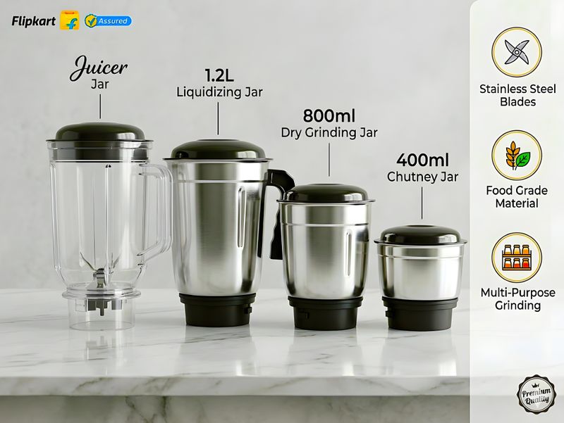 HOME SAVER PurpleStorm 750 W Mixer Grinder - Image 5