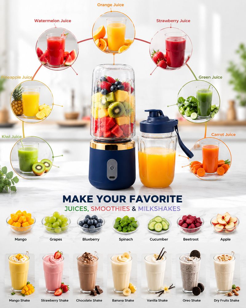 NutriPro Portable Juicer Mixer 50W - Image 3