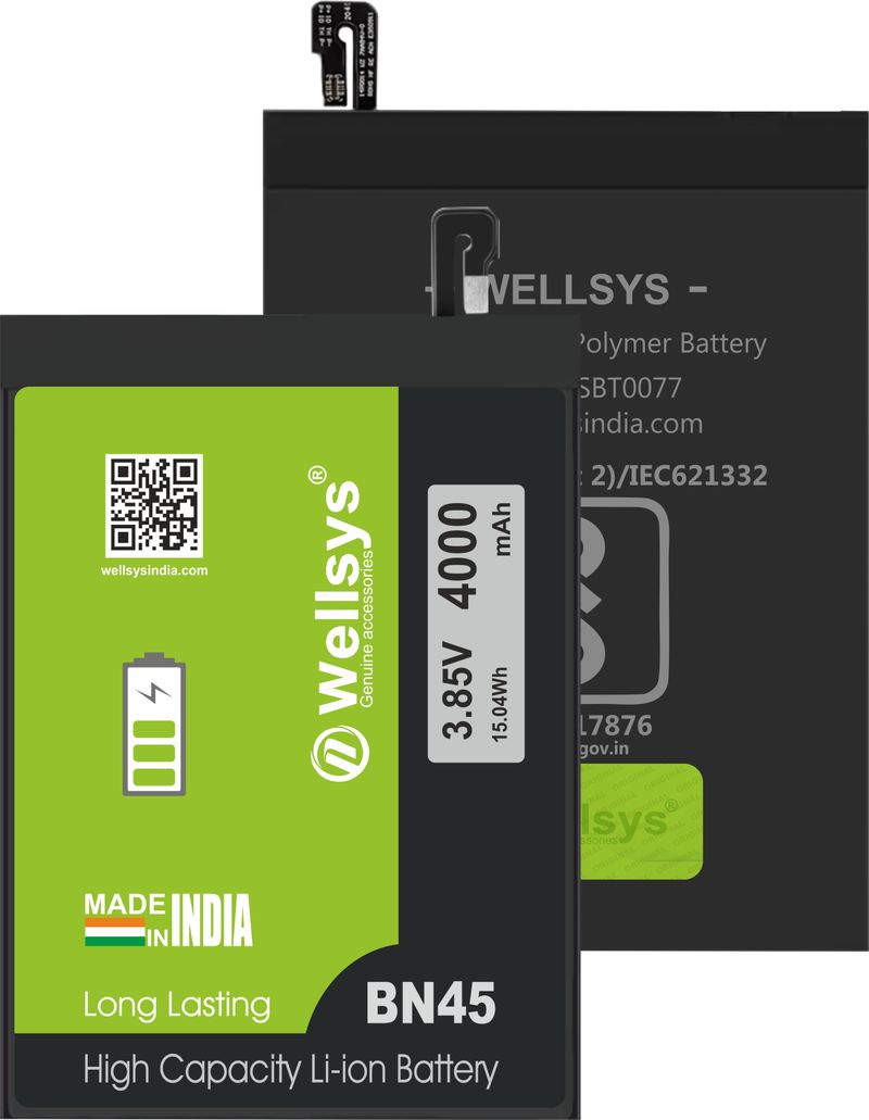 WELLSYS Mobile Battery for Xiaomi Redmi Note 5 Pro (BN45) 4000mAh - Image 2