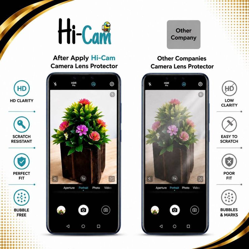 Hi-Cam Back Camera Lens Glass Protector for Ai+ Nova 2 Ultra 5G - Image 4