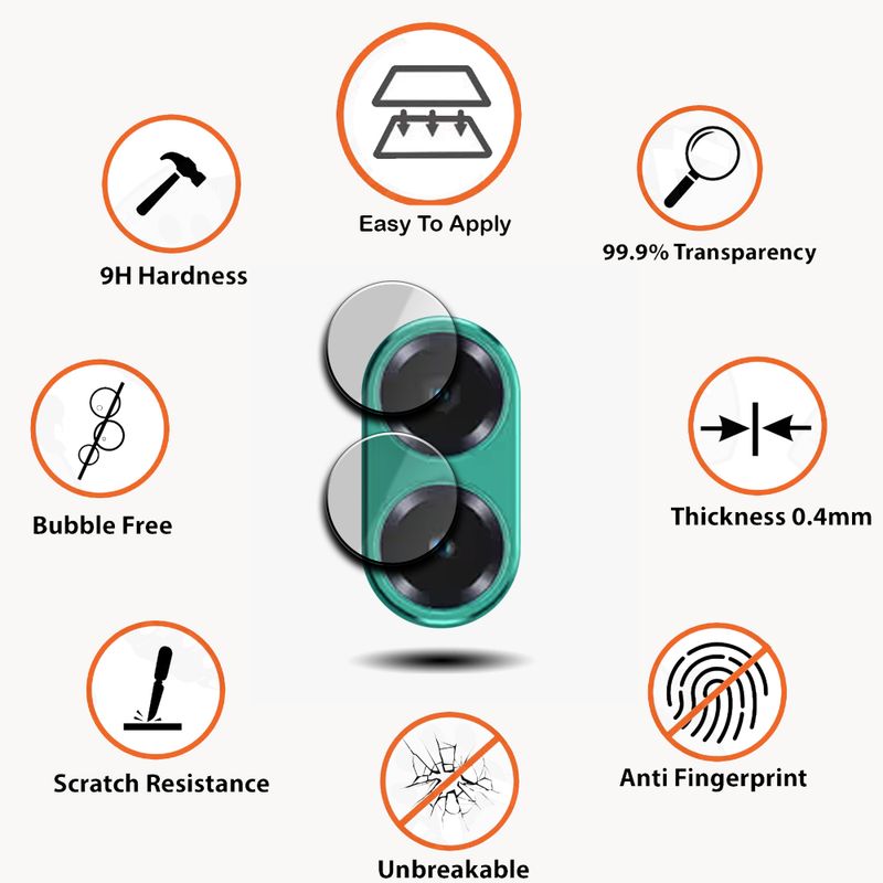 Hi-Cam Back Camera Lens Glass Protector for Ai+ Nova 2 Ultra 5G - Image 3