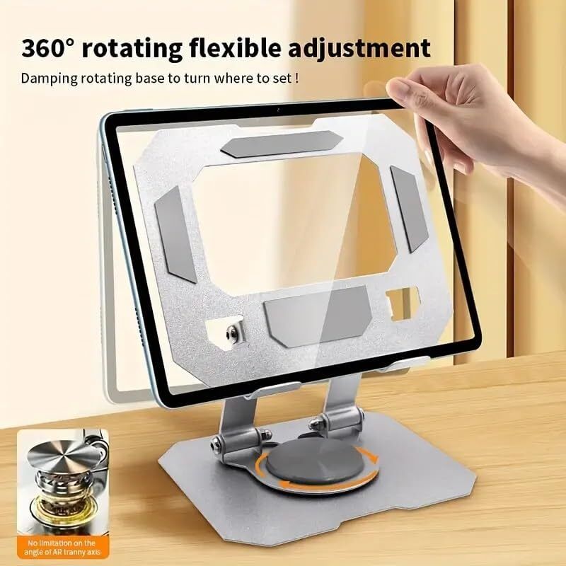 Wicrotec Aluminium Tablet Rotating Base Foldable - Image 6