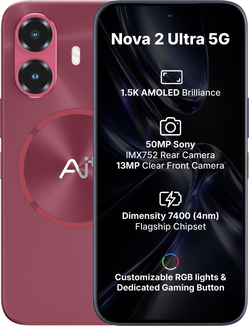 Ai+ Nova 2 Ultra 5G (Red, 128 GB) - Image 2