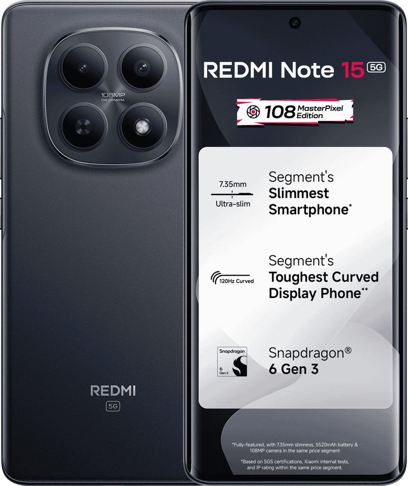 REDMI Note 15 5G (Black, 128 GB)