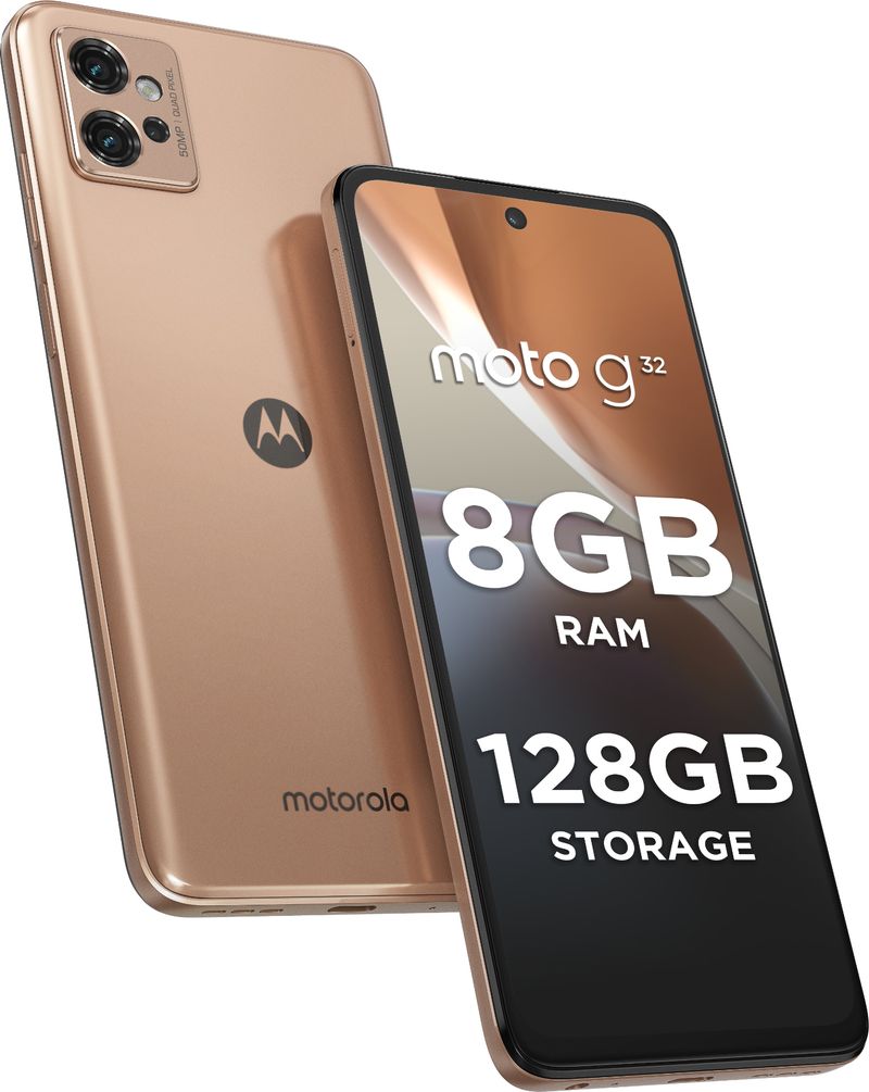 MOTOROLA G32 (Rose Gold, 128 GB) (8 GB RAM) deal from flipkart