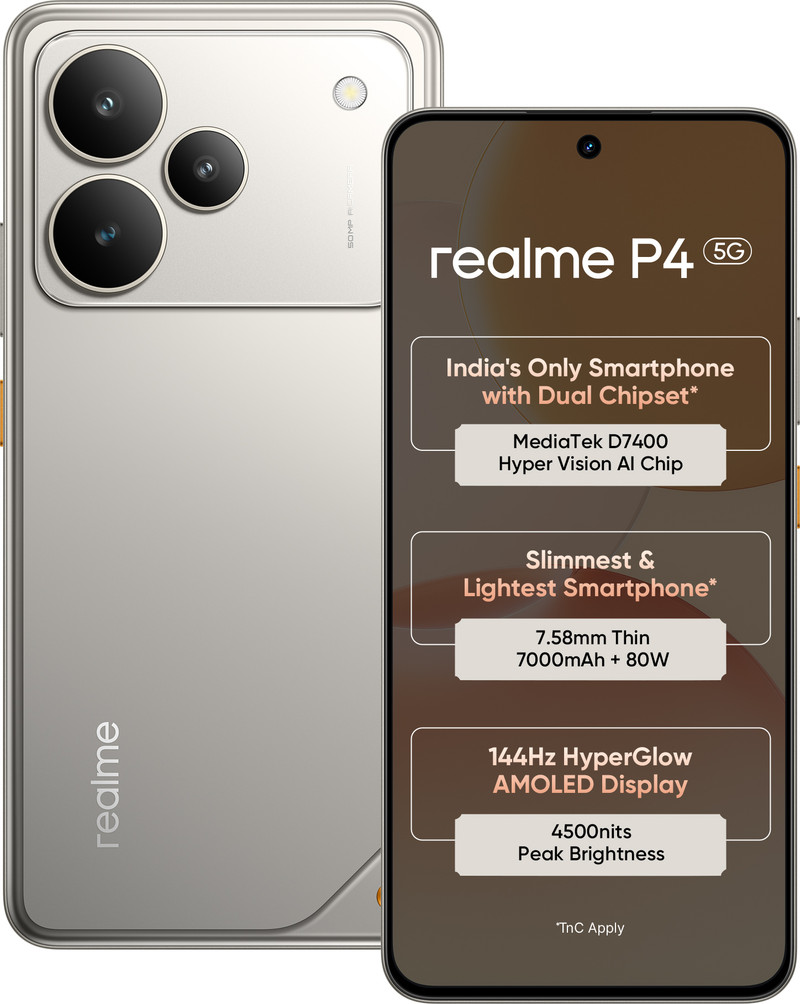 realme p4 5g steel grey 128 gb
