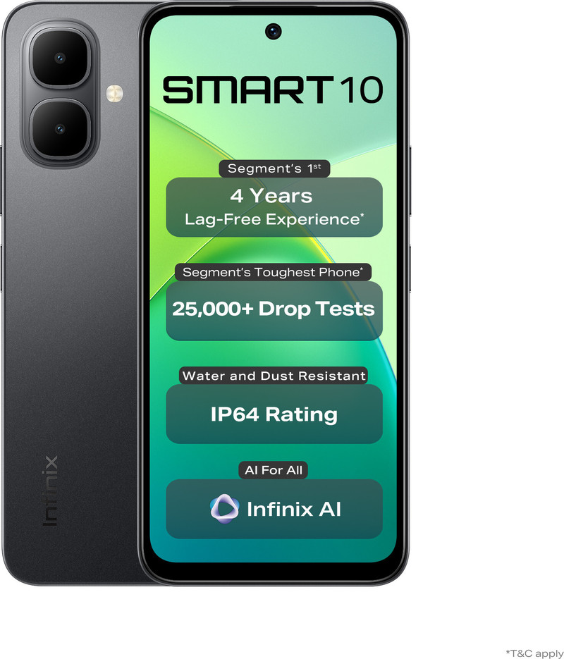 infinix smart 10 sleek black 64 gb