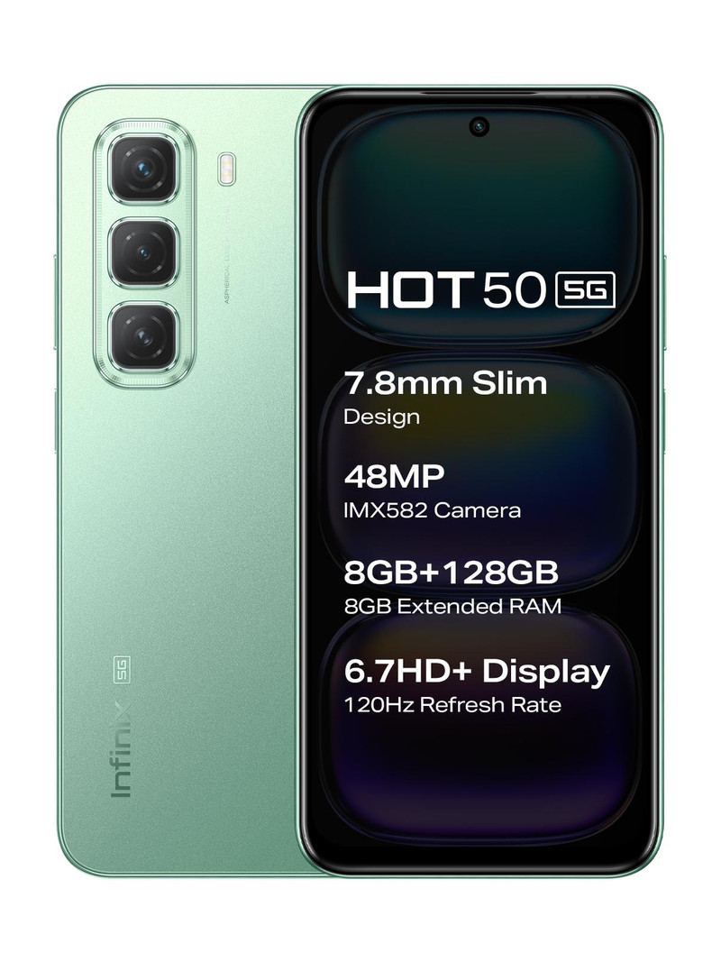 Infinix Hot 50 5G (Sage Green, 128 GB) (8 GB RAM)