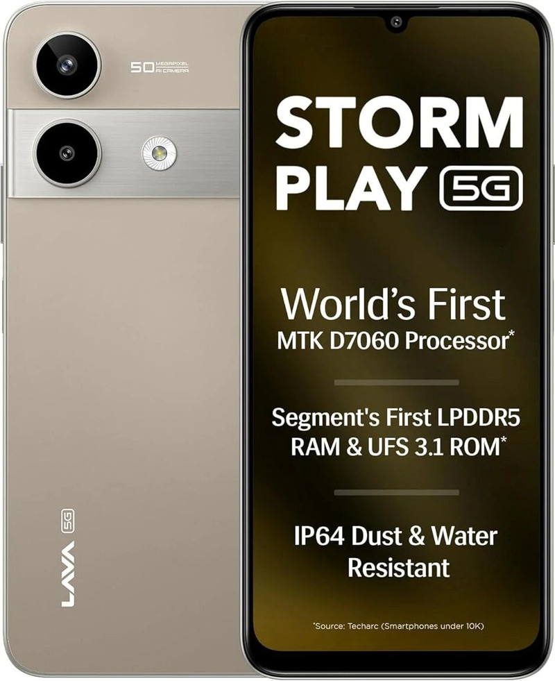 lava storm play 5g dune titanium 128 gb
