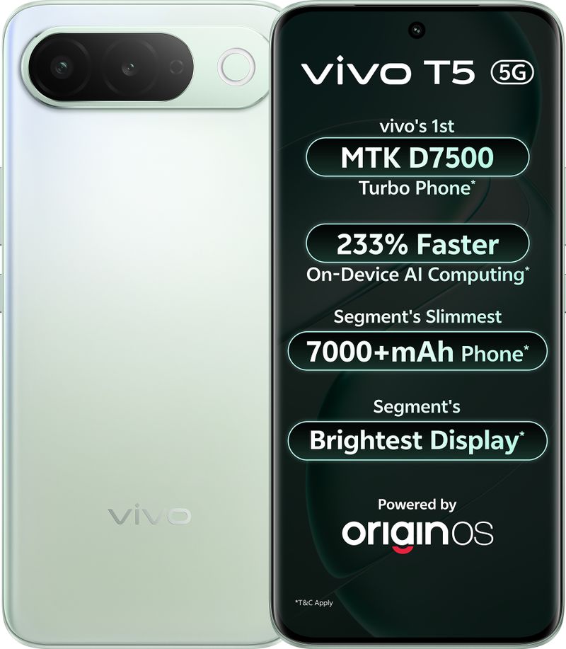 vivo T5 5G 128GB Silver Green - Image 2