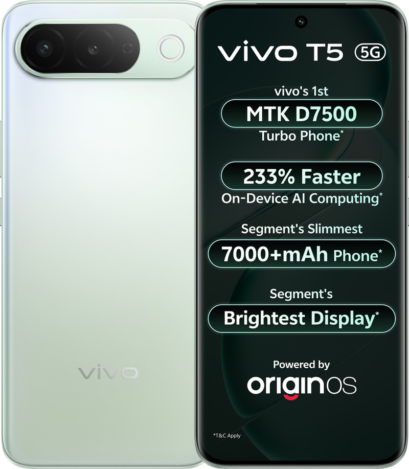 vivo T5 5G (Silver Green, 128 GB) 6 GB RAM