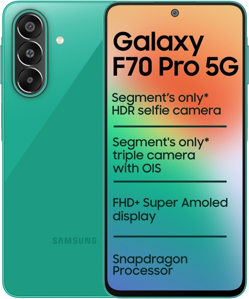 Samsung Galaxy F70 Pro 5G (Aura Green, 128 GB) 6 GB RAM