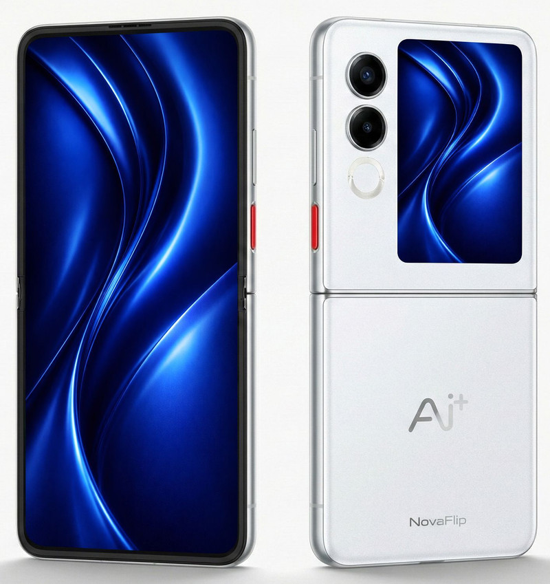 Ai+ NovaFlip 5G (Glacier White, 256 GB) 8 GB RAM