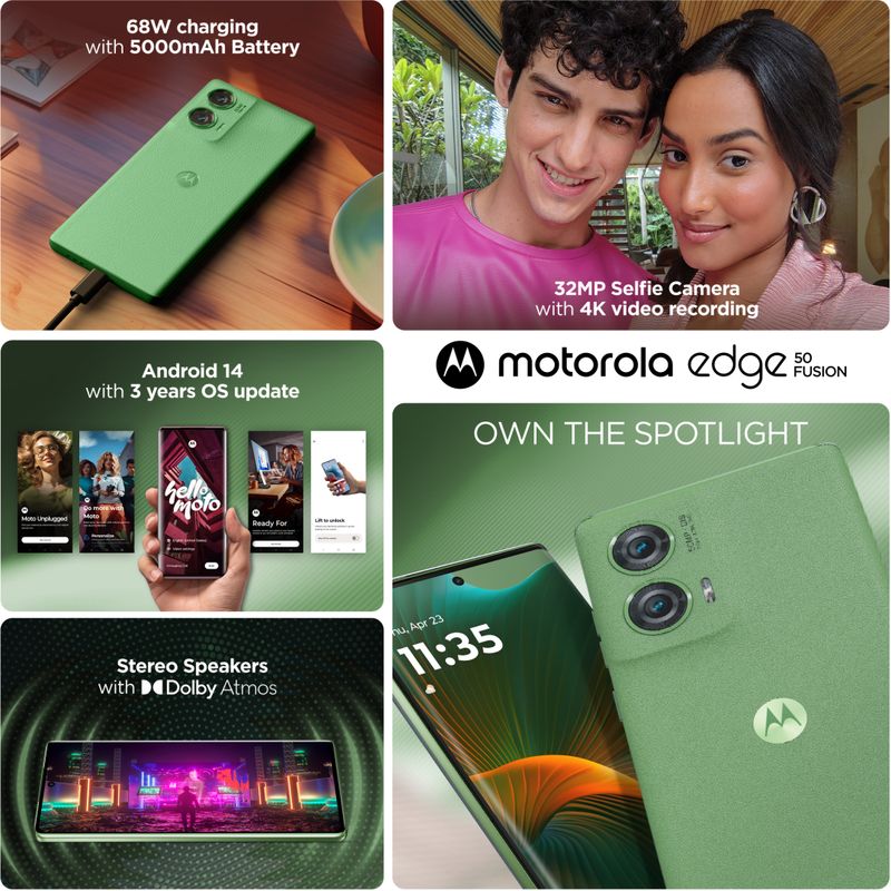 MOTOROLA Edge 50 Fusion (Forest Green, 256 GB) (12 GB RAM) - Image 4