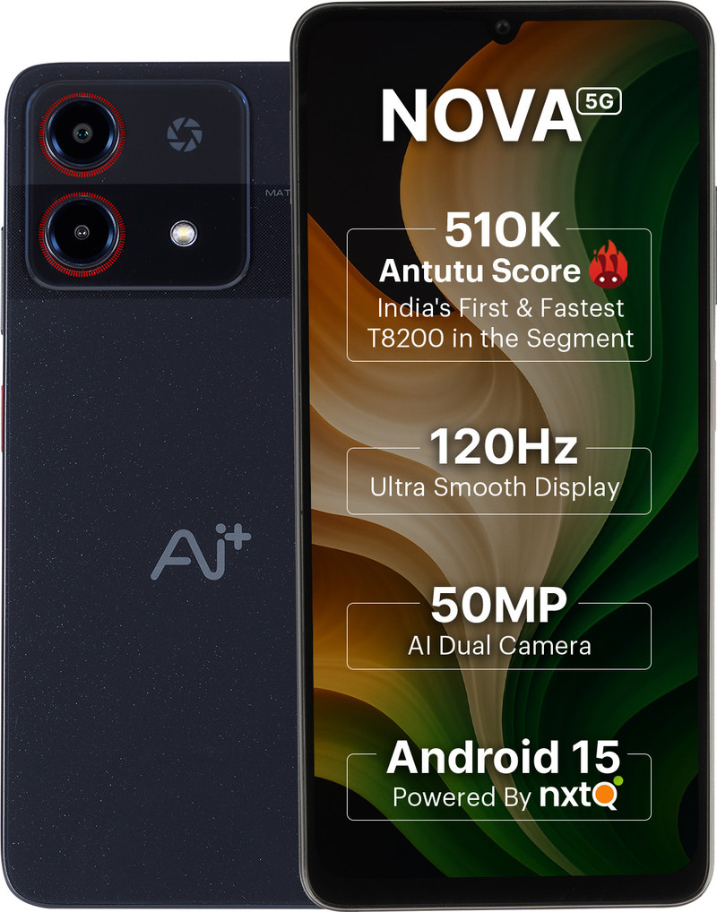 Ai+ Nova 5G (Black, 128 GB) 6 GB RAM