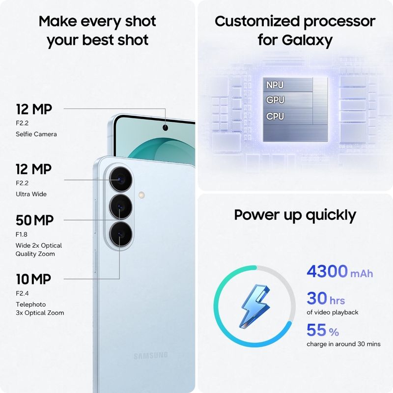 Samsung Galaxy S26 5G 256GB 12GB RAM Sky Blue - Image 6