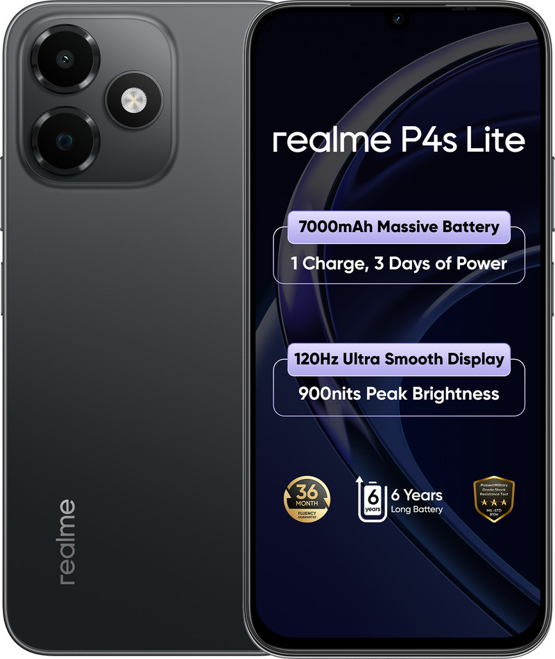 realme P4s Lite (Nebula Black, 64 GB) (4 GB RAM)