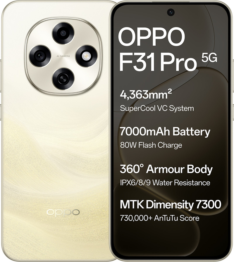 price history - OPPO F31 Pro 5G (Desert Gold, 256 GB) (12 GB RAM)