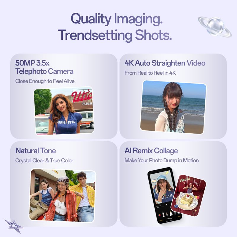 OPPO Reno16c 128GB Starry White (BABYMONSTER) - Image 6