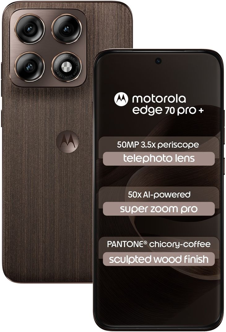 MOTOROLA Edge 70 Pro+ Sculpted Wood Chicory Coffee - Image 2