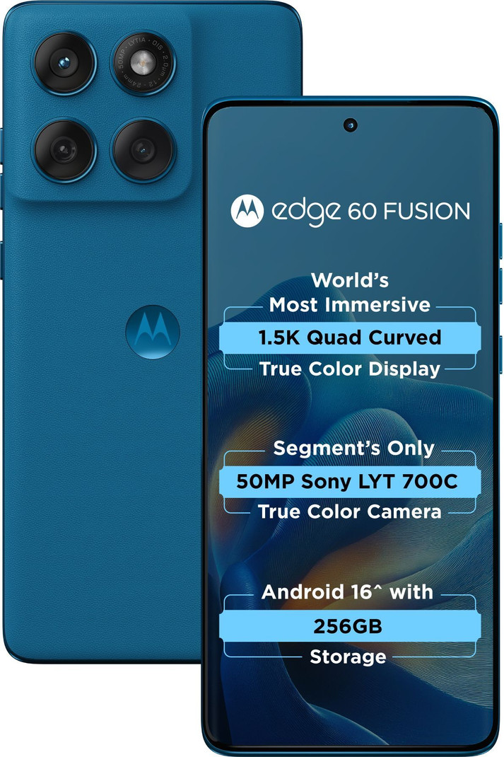 Edge 60 Fusion 5G (PANTONE Mykonos Blue, 256 GB) 12 GB RAM