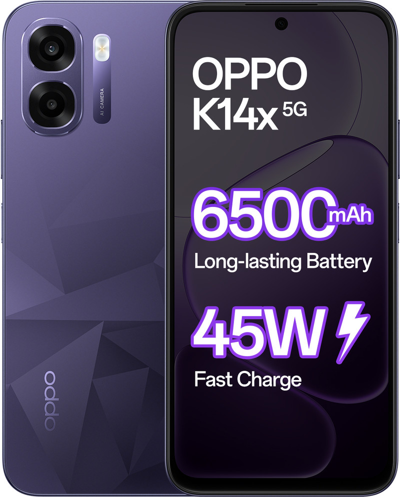 oppo k14x 5g prism violet 128 gb