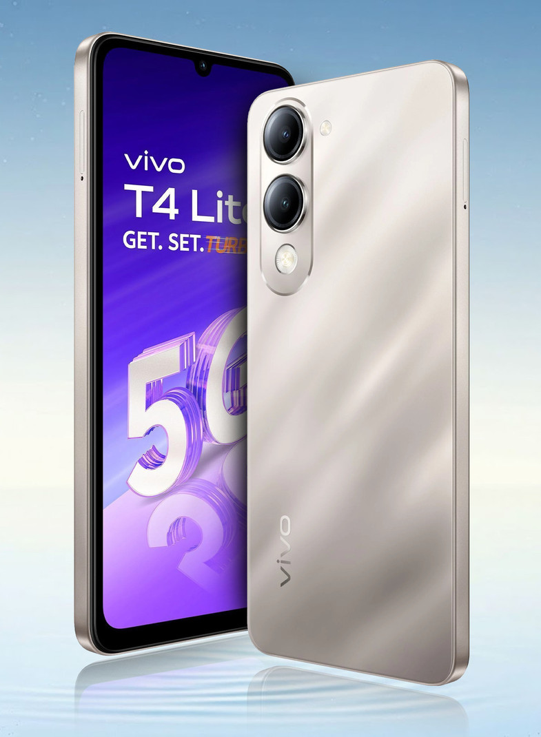 vivo t4 lite 5g charger box titanium gold 64 gb
