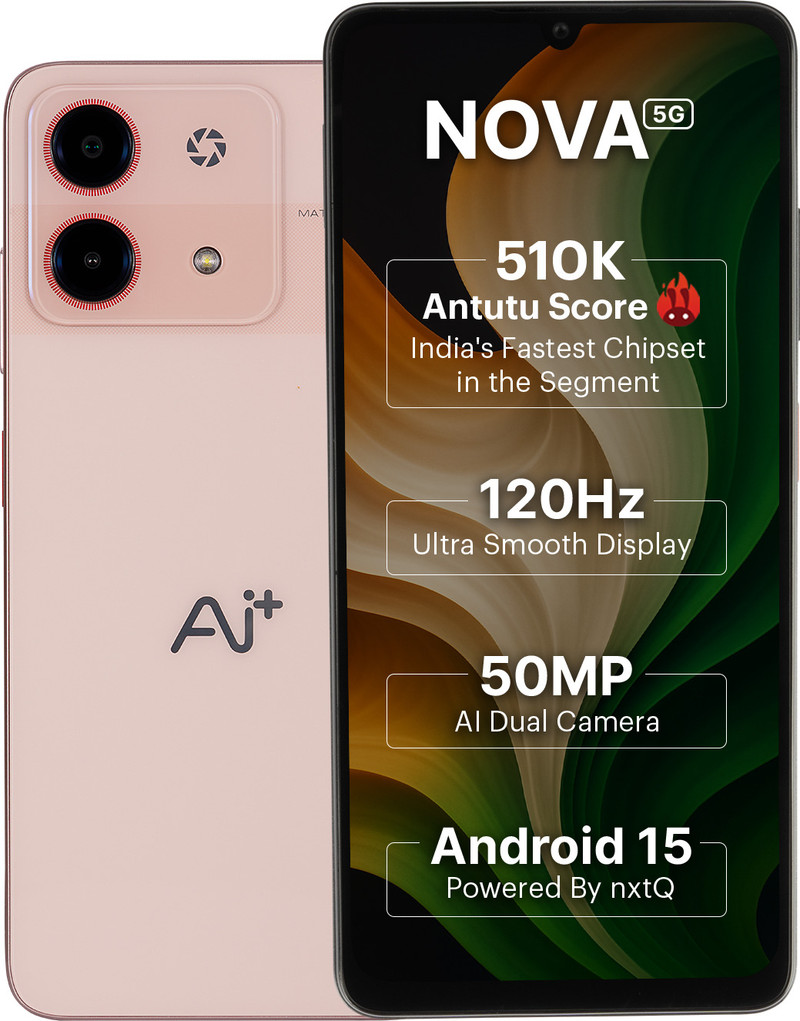 Ai+ Nova 5G (Pink, 128 GB)